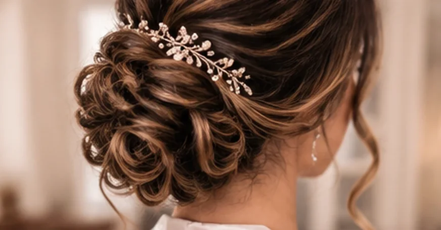 Dia da noiva em Santos/SP: penteado e maquiagem para o casamento